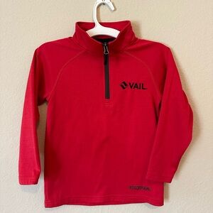 Kids Boulder Gear Half Zip Red Vail Pullover | Size XXS